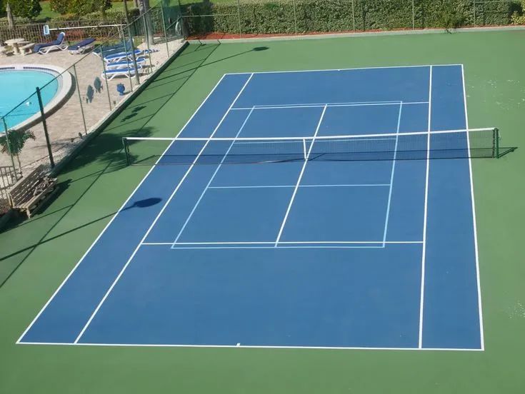 Akrilik tenis kortu kaplaması