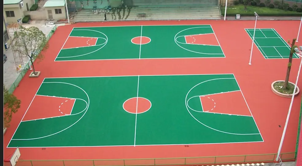Akrilik basketbol ve çok amaçlı saha